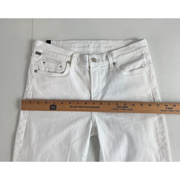 Citizens of Humanity Women's White Denim Skinny Crop Jeans Size 28 - Picture 9 of 12